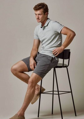 Profuomo ανδρική κοντομάνικη πόλο μπλούζα πικέ Slim Fit - PPVJ10040L