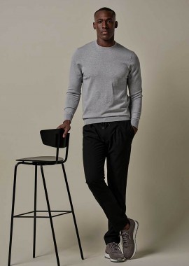 PROFUOMO - Profuomo ανδρικό casual παντελόνι με ελαστική μέση Slim Fit - PPVQ30015C Μαύρο