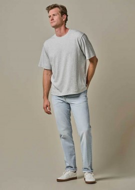 Profuomo ανδρικό τζιν παντελόνι πεντάτσεπο Relaxed Fit - PPWQ10040A Μπλε Ανοιχτό