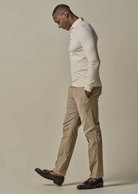 Profuomo ανδρικό chino παντελόνι Relaxed Fit - PP2Q00004B Μπεζ