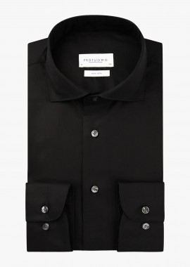 PROFUOMO - Profuomo ανδρικό πουκάμισο μονόχρωμο Slim Fit - PP2H00010D Μαύρο