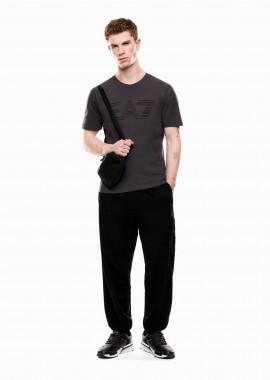 EA7 ανδρικό παντελόνι φόρμας jogger - 7M000154AF10432 Μαύρο
