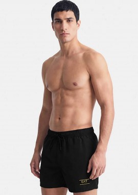 EA7 ανδρικό μαγιό σορτς με λογότυπο Regular Fit - 7M001713AF21248 Μαύρο