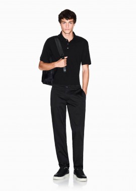 Armani Exchange ανδρικό παντελόνι chino Regular Fit - XM001162AF13236 Μαύρο