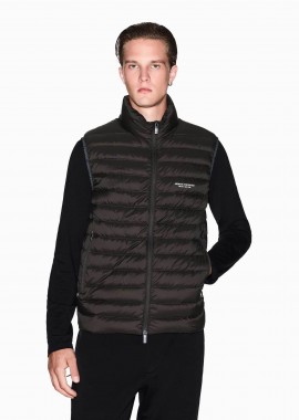 ARMANI EXCHANGE - Armani Exchange ανδρικό αμάνικο μπουφάν με καπιτονέ σχέδιο Regular Fit - XM001576AF16927 Καφέ