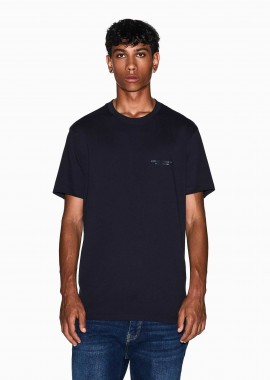 Armani Exchange ανδρικό T-shirt με λογότυπο Regular Fit - XM001281AF10361 Σκούρο Μπλε