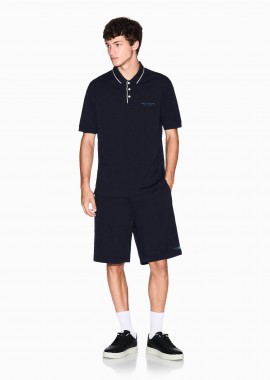 Armani Exchange ανδρική βερμούδα μονόχρωμη - XM001300AF20934 Σκούρο Μπλε