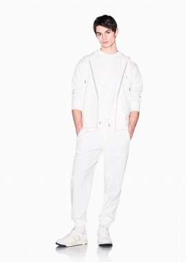 Armani Exchange ανδρικό παντελόνι φόρμας Regular Fit - XM002353AF21869 Κρέμ