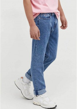 TOMMY JEANS - Tommy Jeans ανδρικό τζην παντελόνι πεντάτσεπο Straight Regular Fit