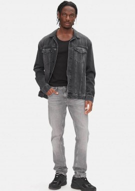 Tommy Jeans ανδρικό τζιν παντελόνι πεντάτσεπο Slim Fit - DM0DM21379 Ανθρακί