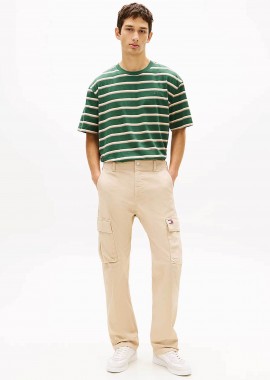 TOMMY JEANS - Tommy Jeans ανδρικό cargo παντελόνι με logo patch Straight Fit