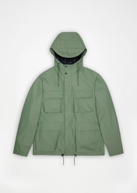 Rains unisex αδιάβροχο jacket με κουκούλα 