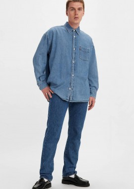 Levi's® ανδρικό τζιν παντελόνι πεντάτσεπο Stonewash Straight Fit 