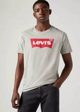 Levi's® ανδρικό T-shirt μονόχρωμο βαμβακερό με contrast logo print 