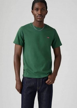 Levi's® ανδρικό T-shirt μονόχρωμο με λογότυπο στο στήθος Standrad Fit - 566050292 Κυπαρισσί