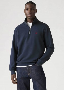 LEVI'S - Levi's® ανδρική μπλούζα φούτερ με λογότυπο και 1/2 φερμουάρ Standard Fit