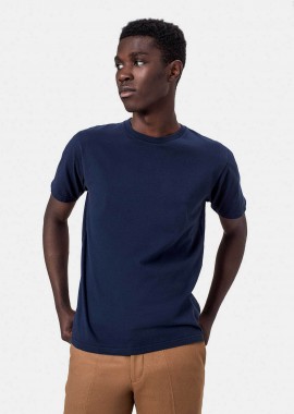 COLORFUL STANDARD - Colorful Standard ανδρικό T-shirt μονόχρωμο Relaxed Fit - CS1001 Μπλε Σκούρο