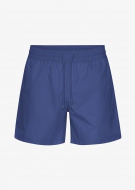 COLORFUL STANDARD - Colorful Standard ανδρικό μαγιό σορτς μονόχρωμο με ελαστική μέση Relaxed Fit - CS3010 Μπλε Marine