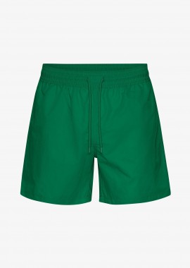 COLORFUL STANDARD - Colorful Standard ανδρικό μαγιό σορτς μονόχρωμο με ελαστική μέση Relaxed Fit - CS3010 Πράσινο