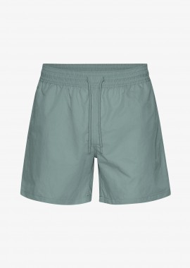 COLORFUL STANDARD - Colorful Standard ανδρικό μαγιό σορτς μονόχρωμο με ελαστική μέση Relaxed Fit - CS3010 Γκρι Γαλάζιο