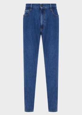 CALVIN KLEIN - Calvin Klein ανδρικό τζιν παντελόνι πεντάτσεπο Tapered Fit - K10K113641 Denim Blue