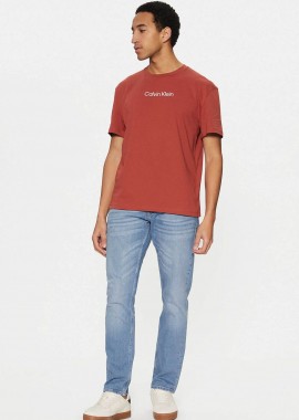 CALVIN KLEIN - Calvin Klein ανδρικό τζιν παντελόνι πεντάτσεπο Slim Fit - K10K114285 Denim Blue Ανοιχτό