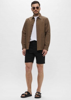 CALVIN KLEIN - Calvin Klein ανδρική βερμούδα chino Regular Fit - K10K114077 Μαύρο