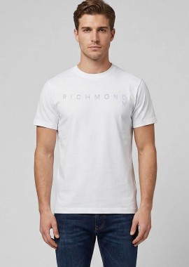 JOHN RICHMOND - John Richmond ανδρικό T-shirt με κεντημένο λογότυπο