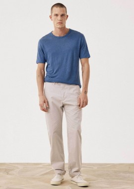 HARTFORD - Hartford ανδρικό παντελόνι chino Classic Straight Cut - BF51102 Μπεζ