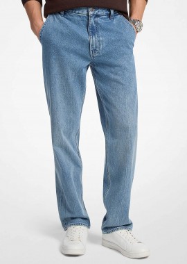 Michael Kors ανδρικό τζιν παντελόνι Straight Fit - CS5900KHP3 Denim Blue