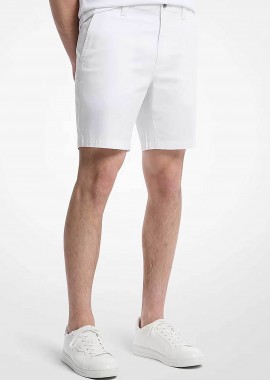 Michael Kors ανδρική βερμούδα chino Regular Fit - CS5304ZDR2 Λευκό