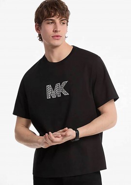 MICHAEL KORS - Michael Kors ανδρικό T-shirt με logo print - CT552LN1V2 Μαύρο