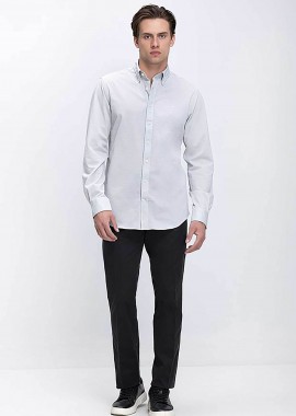 Kaiser Hoff ανδρικό παντελόνι chino Regular Fit - D124001321100100 Μαύρο