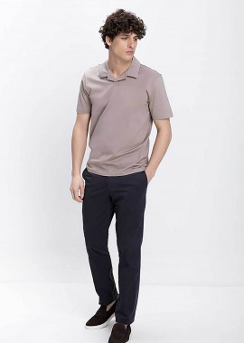 Kaiser Hoff ανδρικό παντελόνι chino Regular Fit - D124001321107100 Μπλε Σκούρο