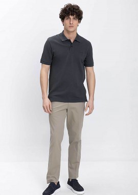 KAISER HOFF - Kaiser Hoff ανδρικό παντελόνι chino Regular Fit - D124001321504100 Χακί