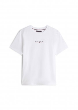 TOMMY HILFIGER - Tommy Hilfiger ανδρικό T-shirt με λογότυπο Regular Fit - MW0MW42363 Λευκό