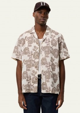 Les Deux ανδρικό κοντομάνικο πουκάμισο με all-over floral print Loose Fit 