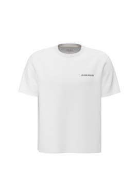 GUESS - Guess ανδρικό T-shirt με logo print - M5BI78K8FQ4 Λευκό