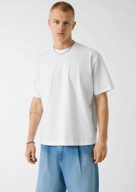 GUESS - Guess ανδρικό T-shirt με logo Relaxed Fit - M4YI44K8FQ4 Λευκό