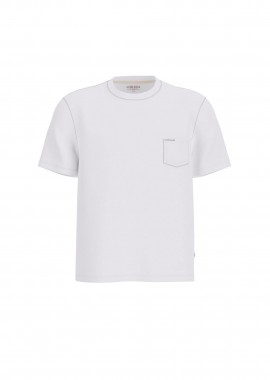 GUESS - Guess ανδρικό T-shirt με τσέπη στο στήθος - M5RI74K8FQ4 Λευκό
