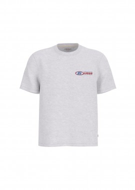 GUESS - Guess ανδρικό T-shirt με logo print Regular Fit - M6RI43K8FQ4 Γκρι Ανοιχτό