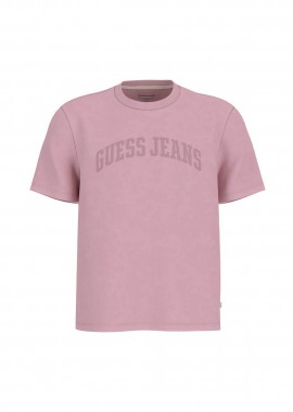 GUESS - Guess ανδρικό T-shirt με logo print Regular Fit - M6GIB6K8FQ4 Ροζ
