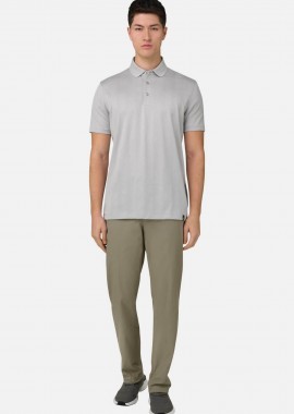 BOGGI MILANO - Boggi Milano ανδρικό παντελόνι chino Regular Fit - BO26P005004 Γκρι