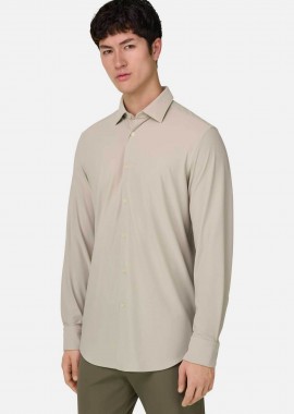 Boggi Milano ανδρικό πουκάμισο μονόχρωμο Slim Fit 