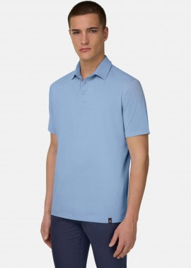 Boggi Milano ανδρική πόλο μπλούζα μονόχρωμη Regular Fit 