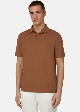 Boggi Milano ανδρική πόλο μπλούζα μονόχρωμη Regular Fit 
