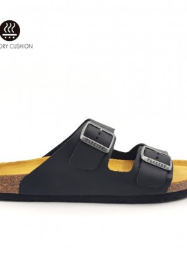 Plakton Ανδρικά Δερμάτινα Σανδάλια Apure 175857 ΜΑΥΡΟ