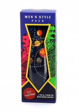 Σετ Ανδρικές Κάλτσες & Γραβάτα Wigglesteps Πολύχρωμες 21TSB05