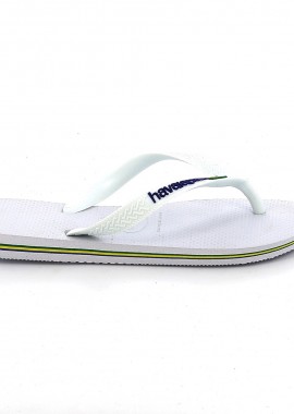 Σαγιονάρα Havaianas Brasil Logo Χρώματος Λευκό 4110850-0001