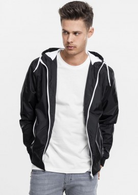 Urban Classics - Ανδρικό Αντιανεμικό Μπουφάν Contrast TB147-00050 Urban Classics Black/White blk/wht